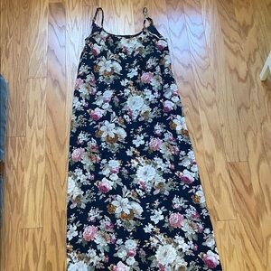 Floral Sleeveless Maxi Dress